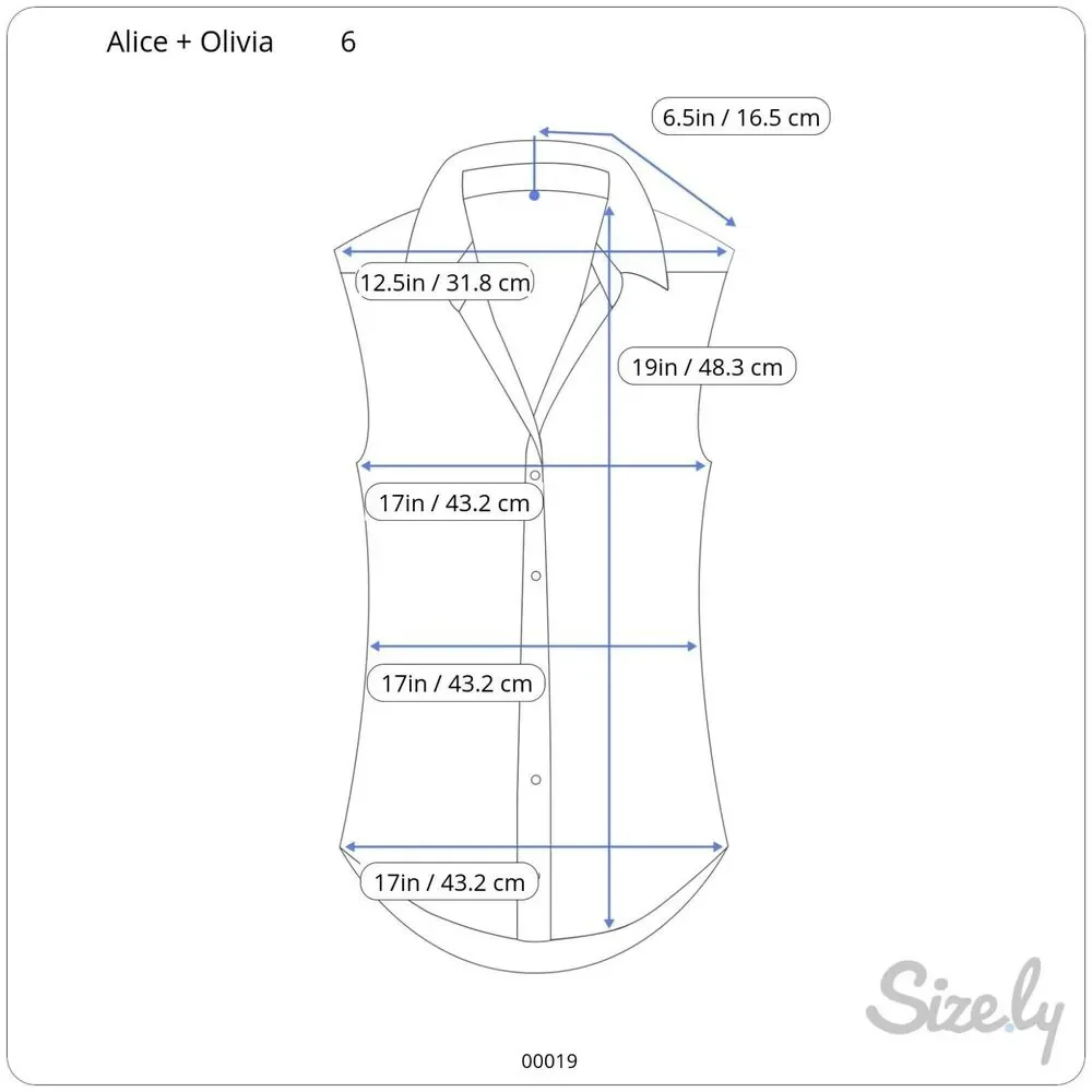 Alice Olivia Women Top Black Embroidered Diamond Cropped Sleeveless Tank Size 6 - Picture 9 of 9